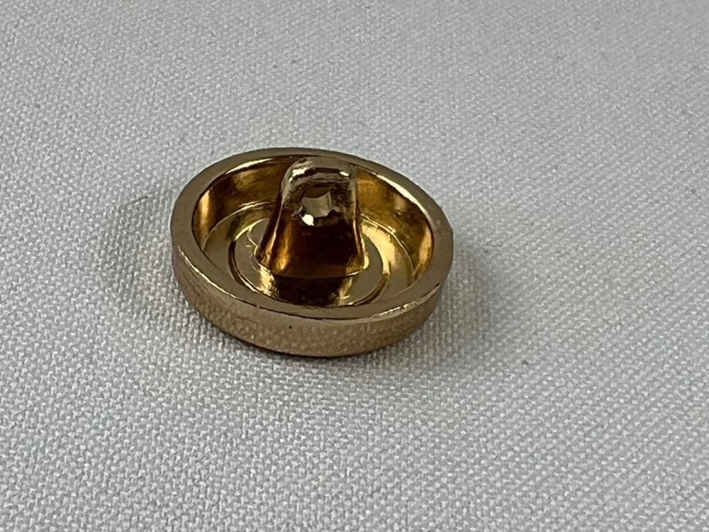 Пуговицы ГЛАДКИЕ золото металл, 18 мм