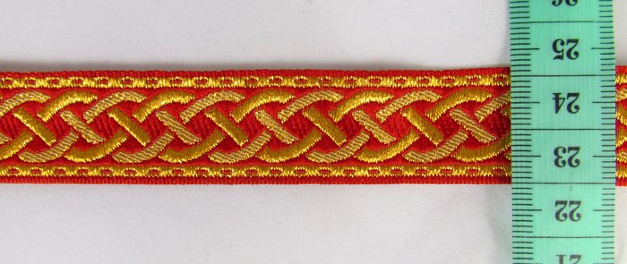 Галун ФР ПЛЕТЕНКА красн. шир. 2,3 см