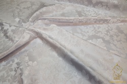 Шелк АЛЕКСАНДРИЯ белый с серебром, шир. 165 см