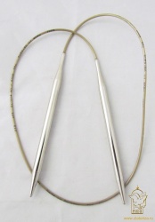 Спицы круговые №5, супергладкие, 80 см, никель