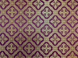 Парча КАНОН бордо с золотом, шир. 150 см, Рахманово