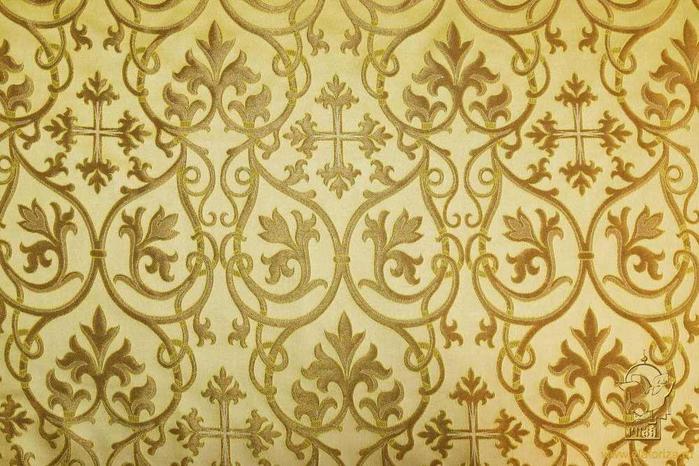 Парча СВЯТОГОРСКАЯ, золотая, шир. 165 см