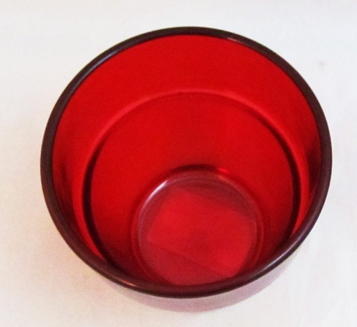 Лампада Византия красная стеклянная 4,5х6,5х6,8 см