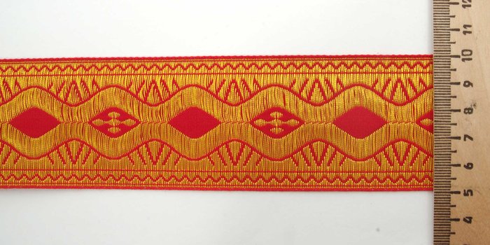 Галун Ногинск ВОЛНА красн. шир. 5 см