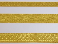 Галун КОСИЧКА, желтый с золотом, шир. 4 см, РА Галун КОСИЧКА, желтый с золотом, шир. 4 см, РА