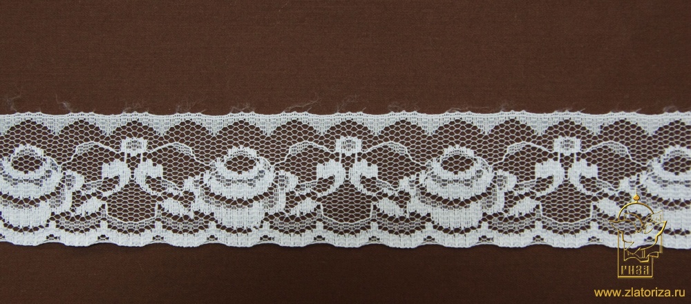 Кружево 78, синтетическое, белое, шир. 4 см