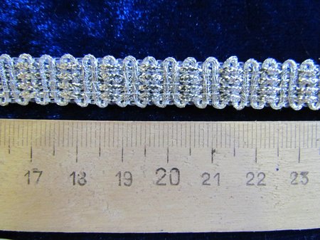 Тесьма серебро 16