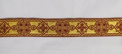 Галун ВИЗАНТИЯ, бордо с золотом, шир. 4 см, ФР Галун ВИЗАНТИЯ, бордо с золотом, шир. 4 см, ФР