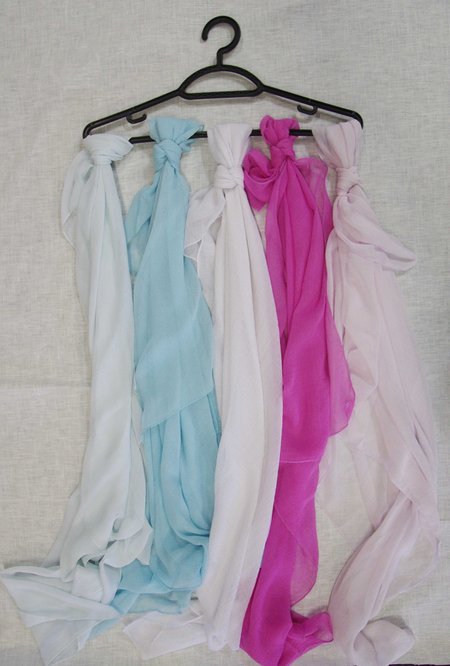 Платок жатка синтетика, цвет - микс