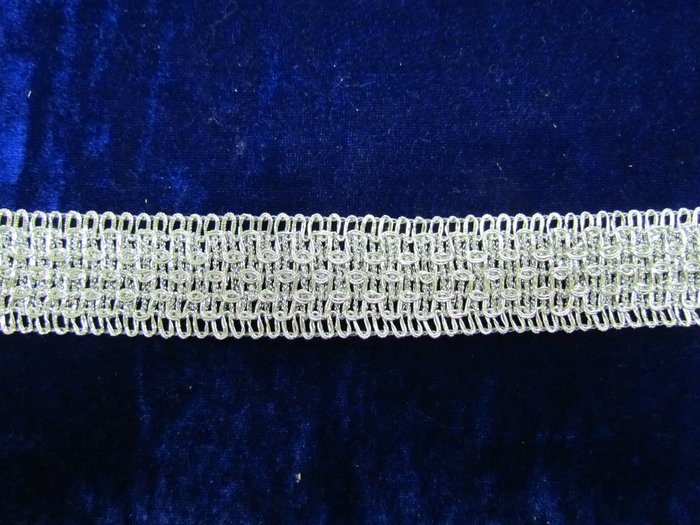 Тесьма серебро 49