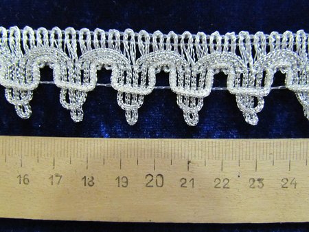 Тесьма серебро 55