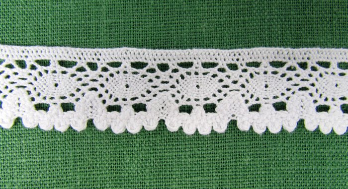 Кружево 108, плетеное, белое