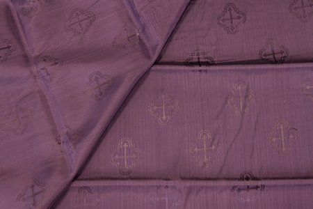 Подкладочная, жаккард церковный, фиолетовая, 150 см. , вискоза Подкладочная, жаккард церковный, фиолетовая, 150 см. , вискоза