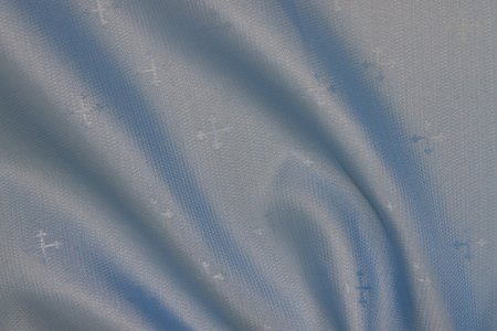 Подкладочная, жаккард церковный, светло-голубая, шир. 185 см. , полиэстер