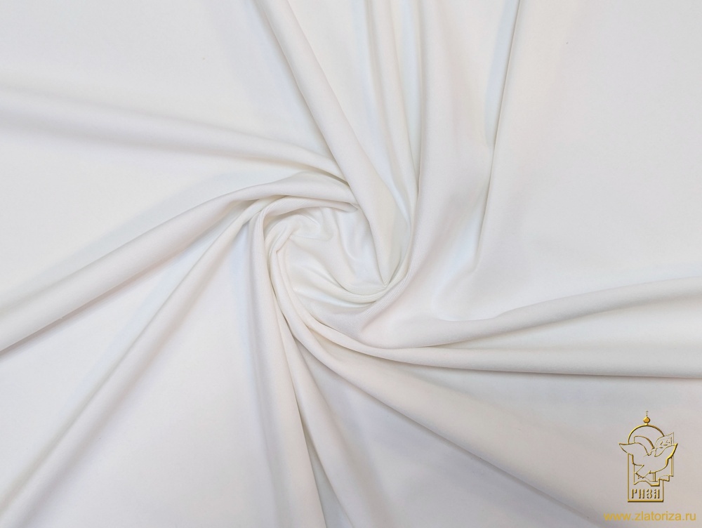 Бархат белый, х/б, шир. 150 см
