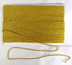 Шнур золото, 2 мм, арт d1031, витой, 33 м в упаковке