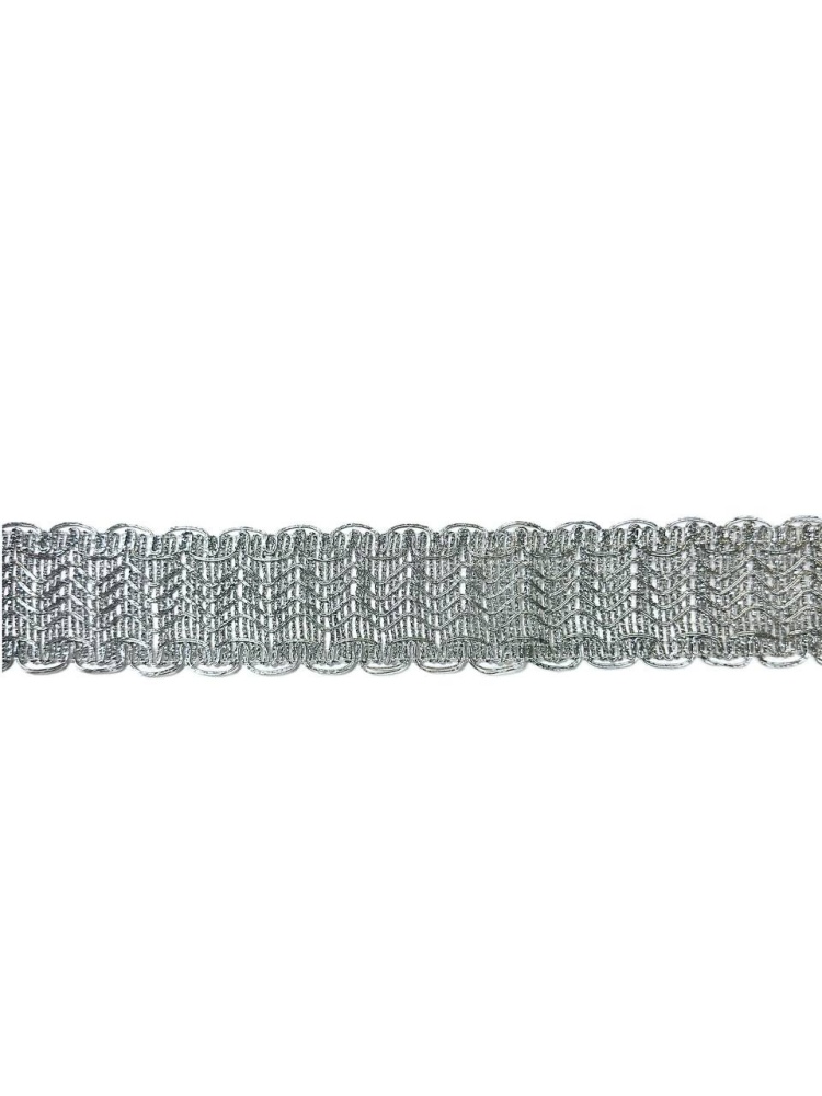 Тесьма серебро 68