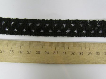 Кружево хлопок, черное