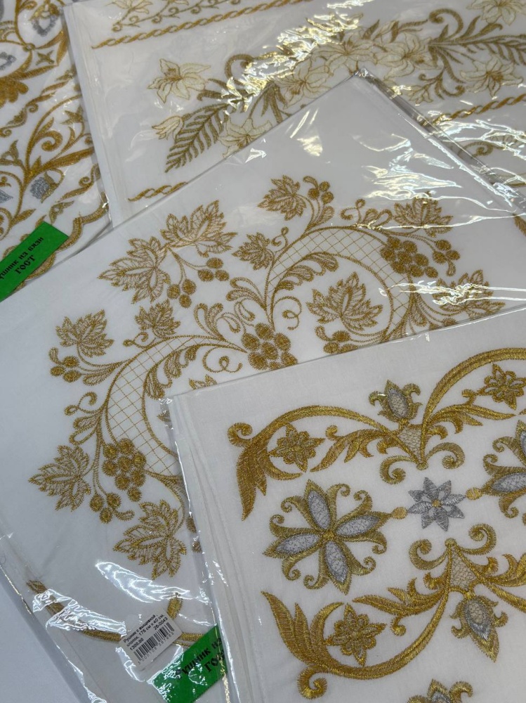 Рушник с вышивкой , хлопок, 175 см х 40 см