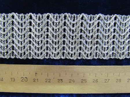 Тесьма серебро 61