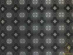 Шелк ФАВОР, черный с серебром, шир. 160 см