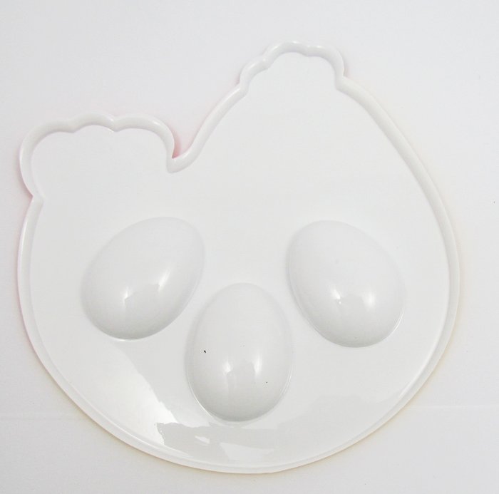 Подставка для пасхальных яиц Курочка 3 шт. , пластик, 1253088, в упаковке