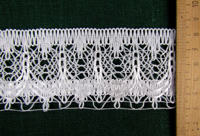 Кружево 80, синтетическое, белое