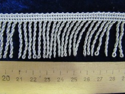 Бахрома серебро 26 веревка 3 см, арт. 1001