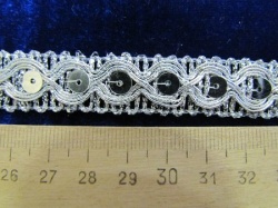 Тесьма серебро 50