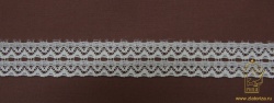 Кружево 55, на сетке, синтетическое, беж. шир. 2 см