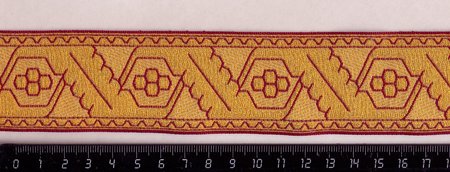 Галун ДУБОК, бордо, шир. 4 см, ФР