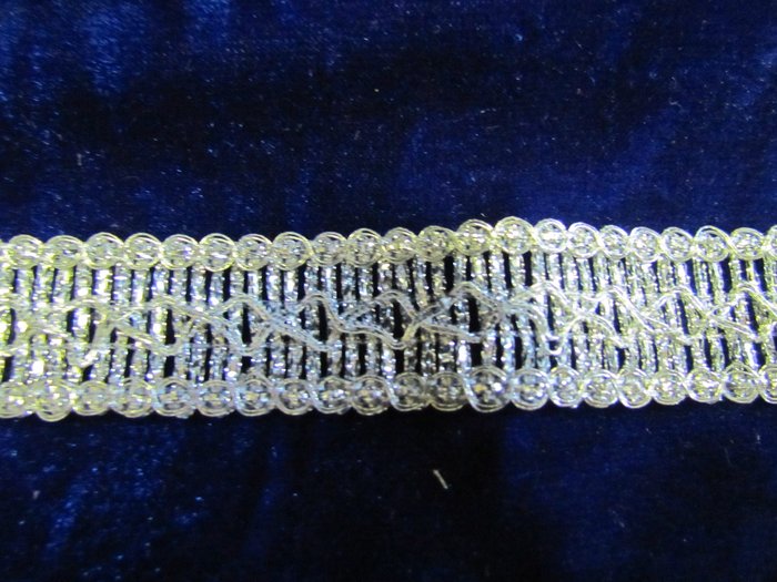 Тесьма серебро 38