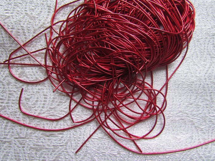 Канитель 48К красная глянцевая