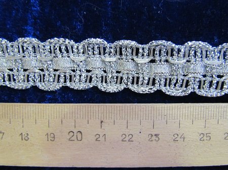 Тесьма серебро 46