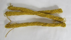 Шнур золото, металл, 1 мм, арт 6 PLY gold dori, витой