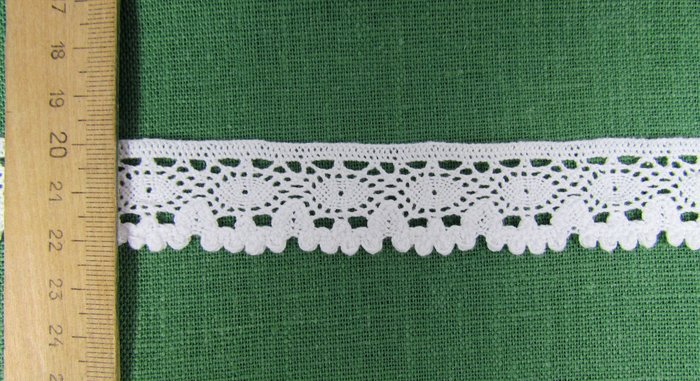 Кружево 108, плетеное, белое