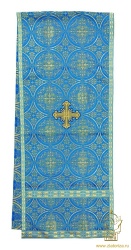 Аналойник голубой с золотом, парча Аналойник голубой с золотом, парча