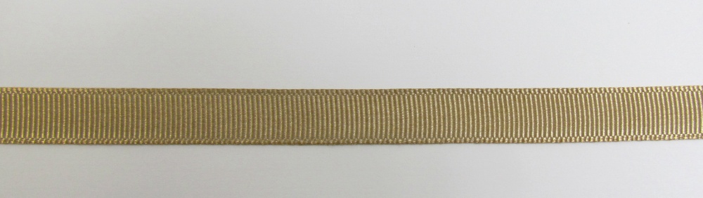Репсовая лента 1 см, беж (золото старое)