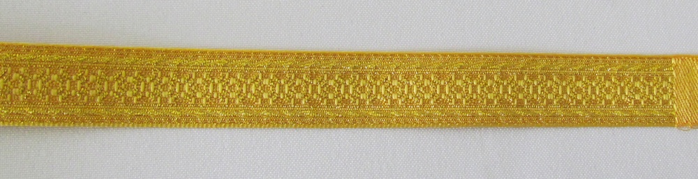 Галун АФИНЫ, желтый с золотом, шир. 2,2 см, РА
