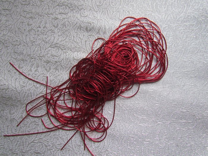 Канитель 48К красная глянцевая