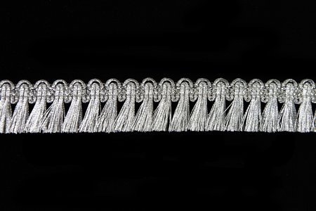 Бахрома серебро 34 арт. Z1091, 20 м