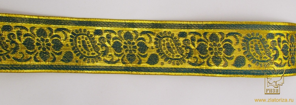 Тесьма жаккардовая, с люрексом, шир. 5-6 см