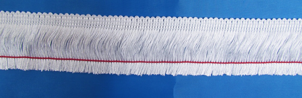 Бахрома цветная №38 белая (арт. 001, 25м)