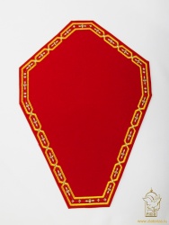 Подкрестье 25 х 34 см, замша, цвет: красный с золотом Подкрестье 25 х 34 см, замша, цвет: красный с золотом