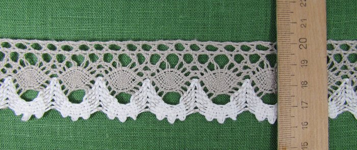 Кружево 127, плетеное, шир. 3,5 см
