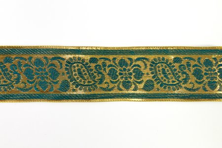 Галун ИНДИЯ Безымянный, ролик золото\сереб. шир. 5 см