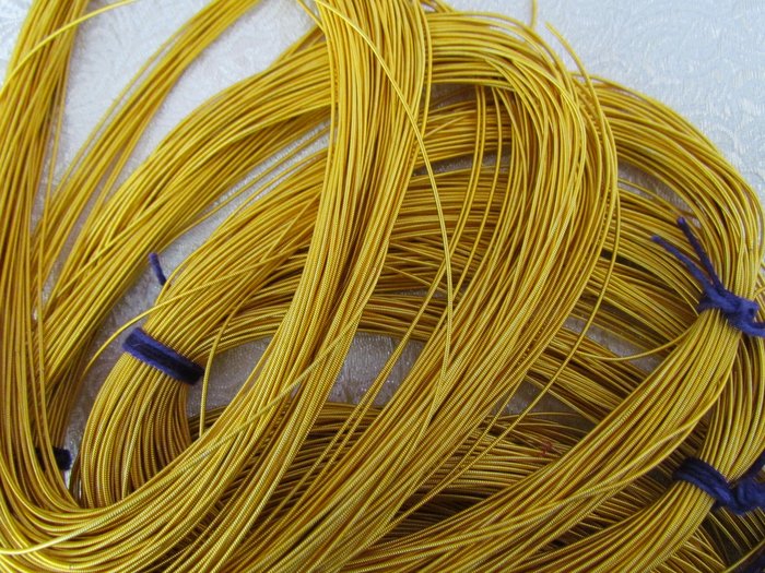 Канитель жесткая, манго золото, MANGO PROCESS №10