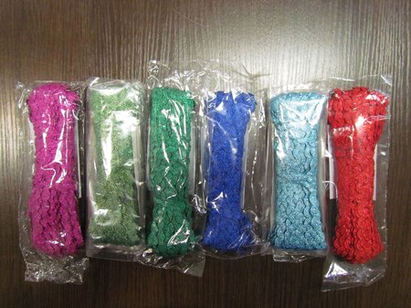 Тесьма ВЬЮНЧИК, цвет - микс с люрексом (моток 20 м)