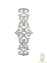 Термоаппликация ЗАВИТОК 6, серебро темное, арт. 3310