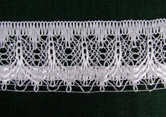 Кружево 80, синтетическое, белое